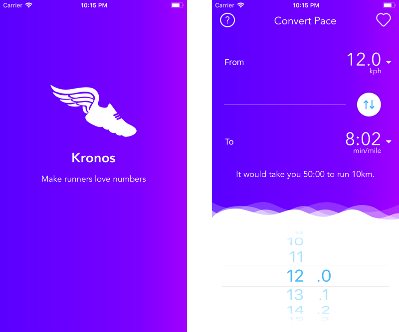 Kronos iOS Running